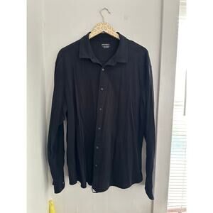 UNTUCKIT Men's Black Button Front 100% Cotton | Size XXXLarge